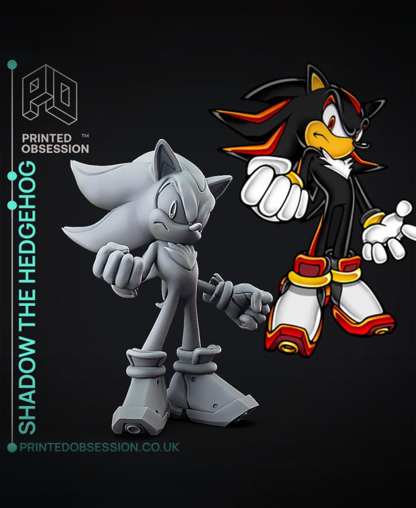 Shadow The Hedgehog - Sonic Adventure 2 - Fan Art 3d model