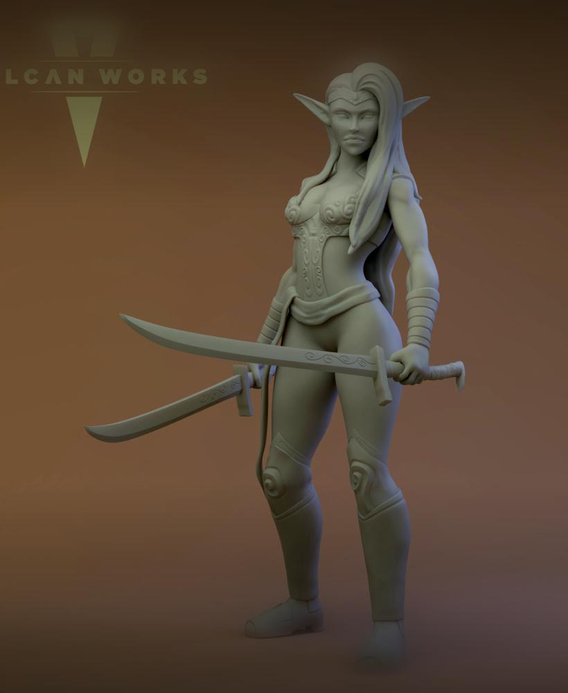 Phera Feyswalker | Elf Fighter 3d model