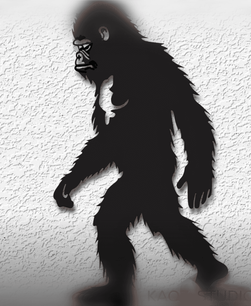 bigfoot kid wall art sasquatch child wall decor yeti teen decoration 3d model