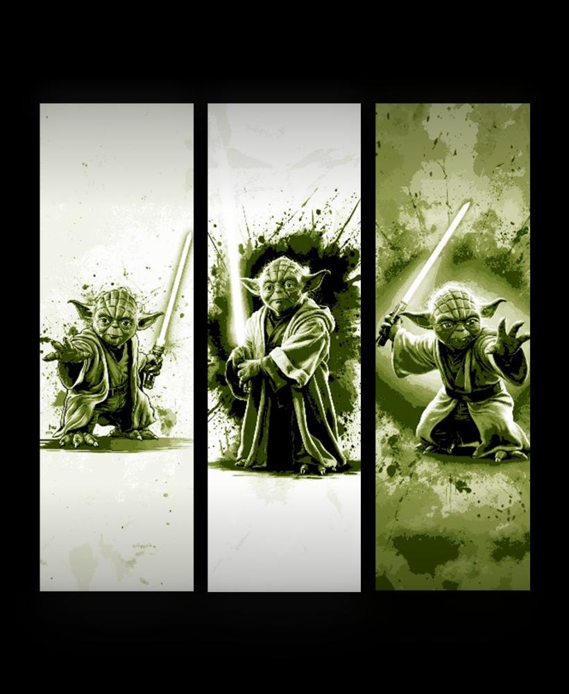 Star Wars Fan Art - Jedi Master Yoda -  Set of Bookmarks 3d model