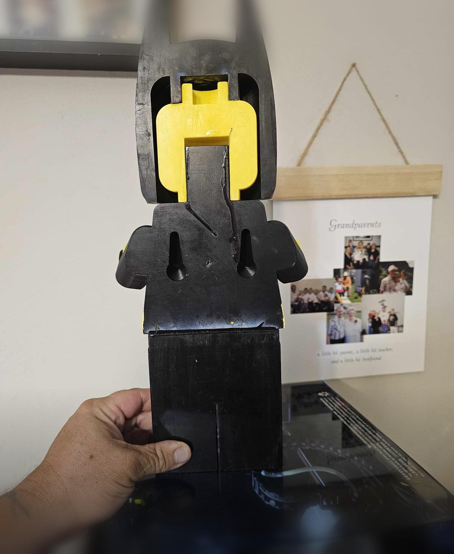 Batman minifig toilet paper holder 3d model