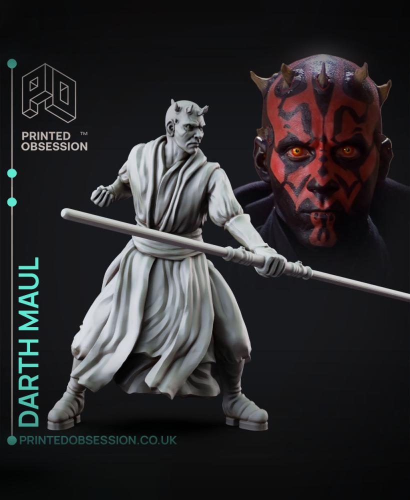 Darth Maul - Starwars - Fanart Figure 3d model