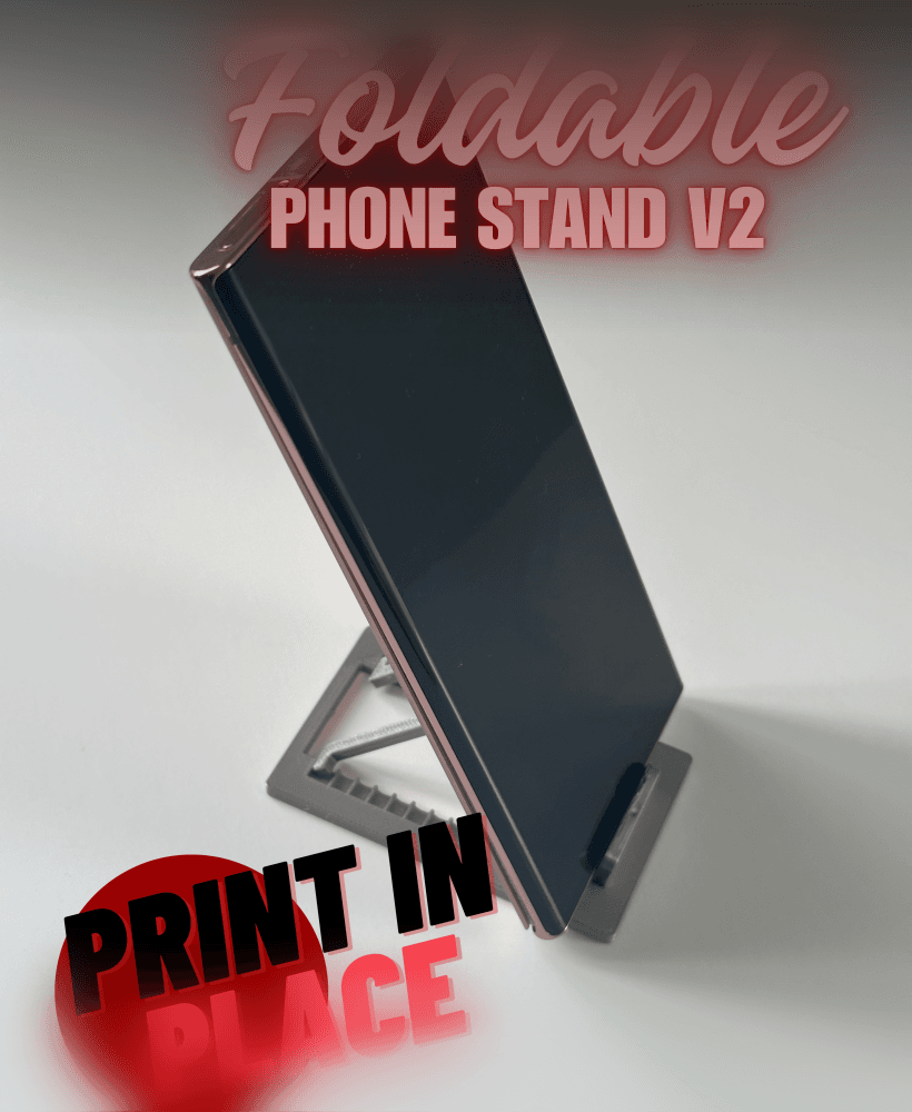 Foldable Phone Stand Credit Card sized for Wallet 3d model