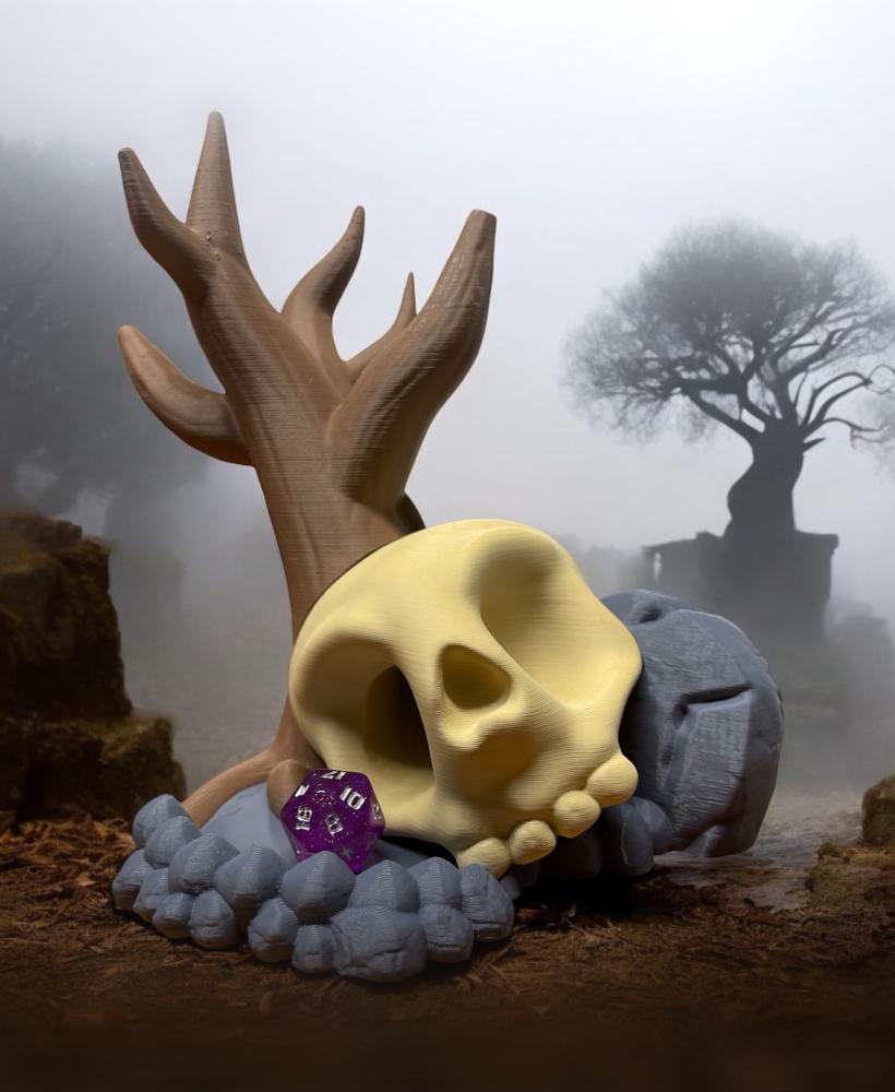 Skull Dice Tower 3d model