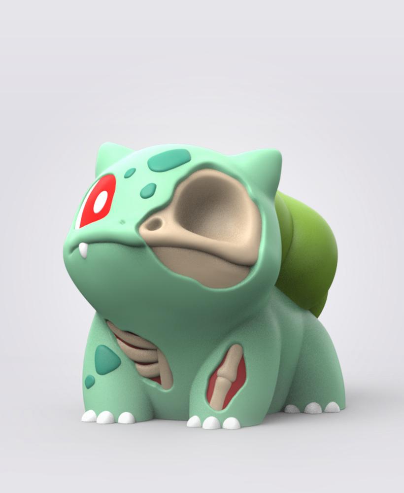 Halloween Bulbasaur (Easy Print No Supports) 3d model