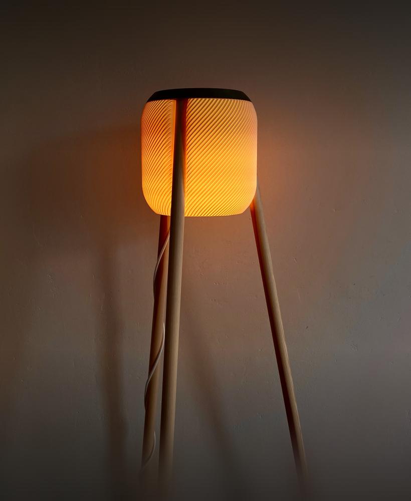 Umea - a standing lamp in boho style 3d model