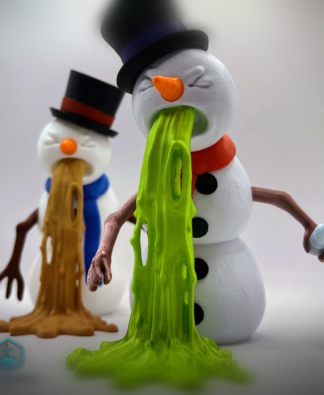 Puking Snowman 3d model