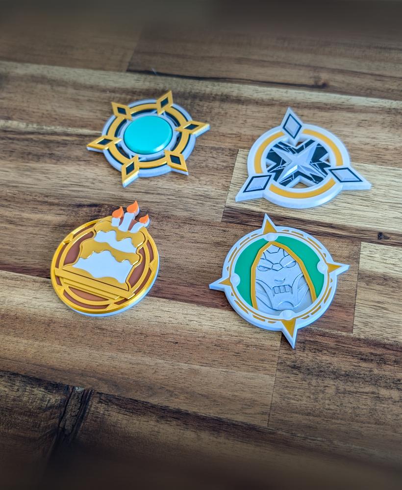 Fortnite Chapter 5 Season 4 Birthday Medallion 3d model