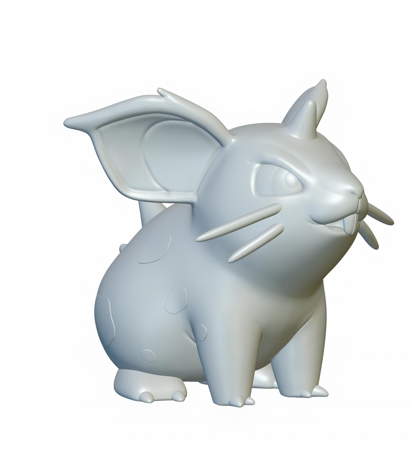 Pokemon Nidoran #29 - Optimized for 3D Printing 3d model