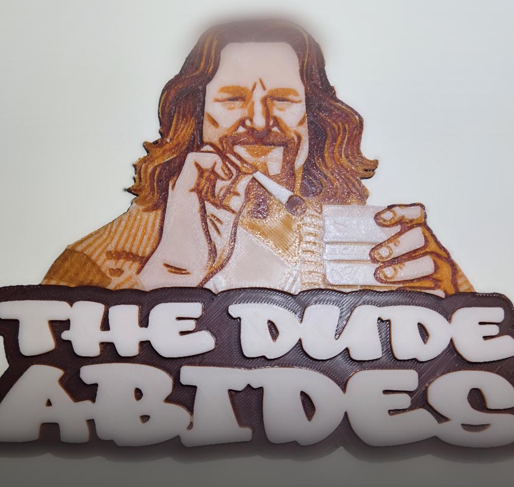 The Dude Abides Big Lebowski 3d model