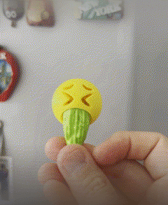 Puke Emoji - Keychains & Magnets 3d model