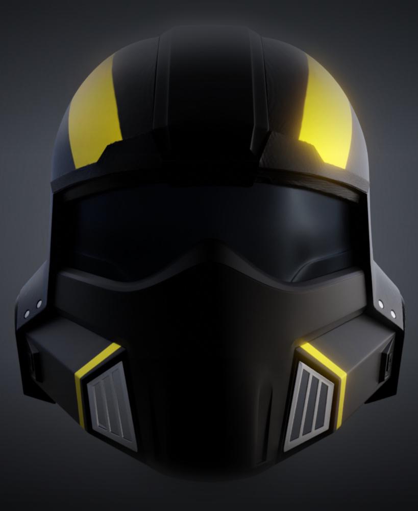 Helldivers 2 B-01 Helmet 3d model