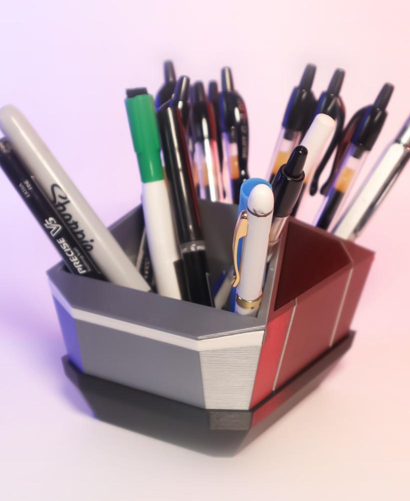 Cyber Desk Organizer 3d model