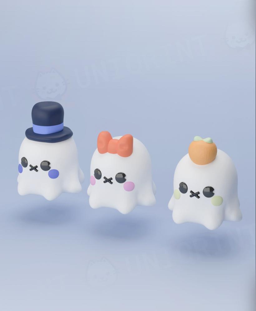 Little Ghost Keychain Collection 2 3d model