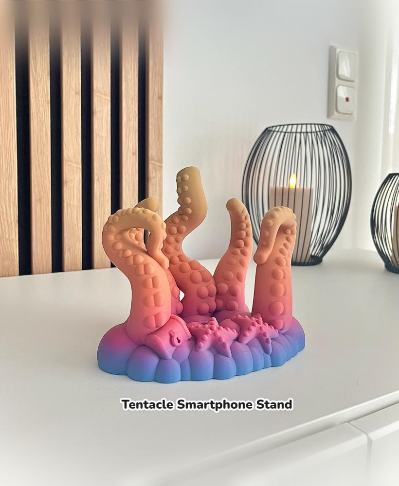 Universal Smartphone Stand - Inspired by Seamonster and Kraken 3d model