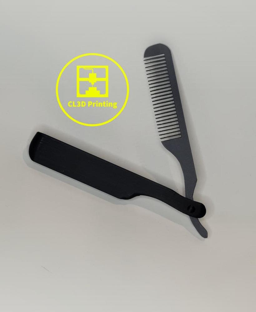 Stright Razor - Comb 3d model