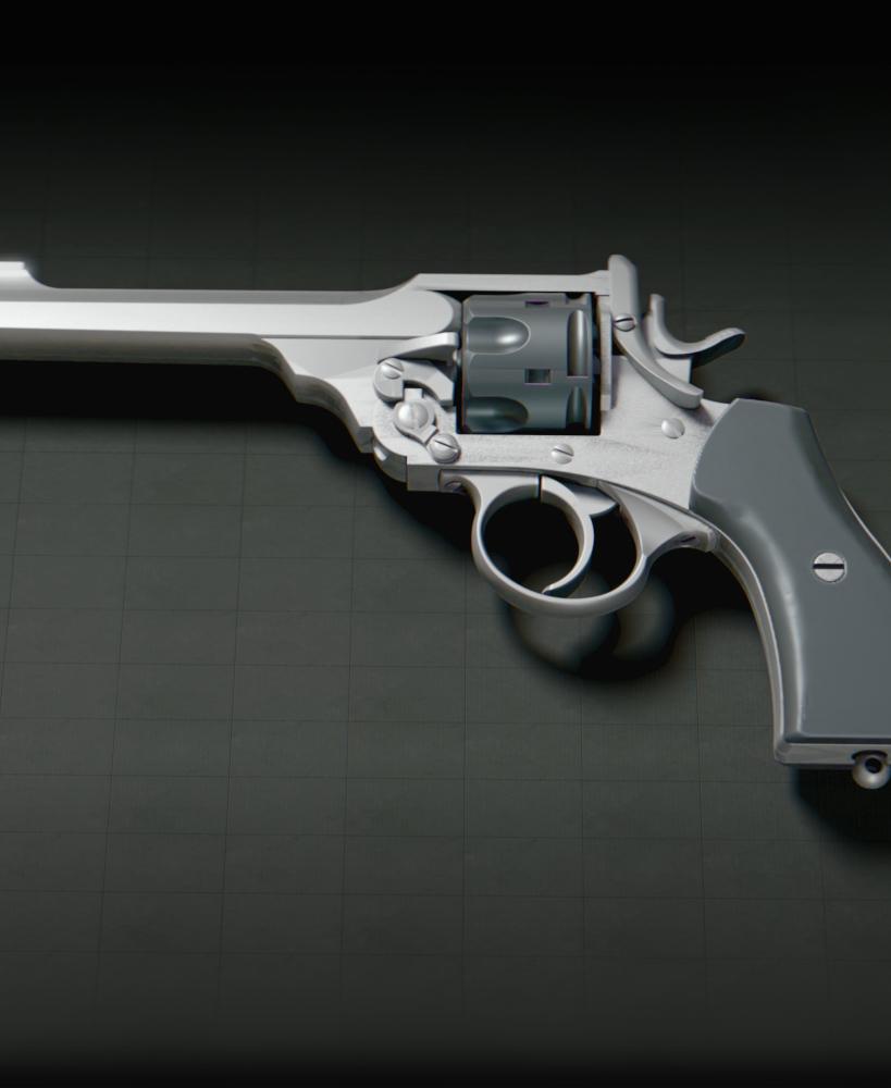 Webley Revolver Replica 3d model