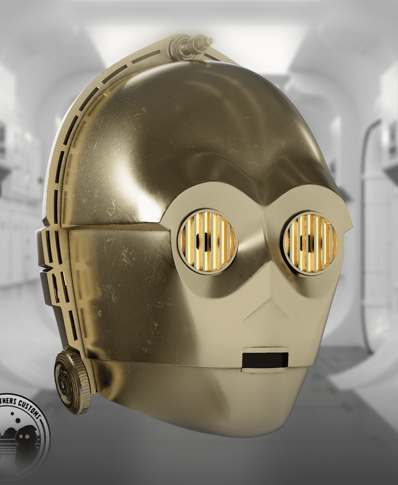 C3PO Wearable Helmet 3d model