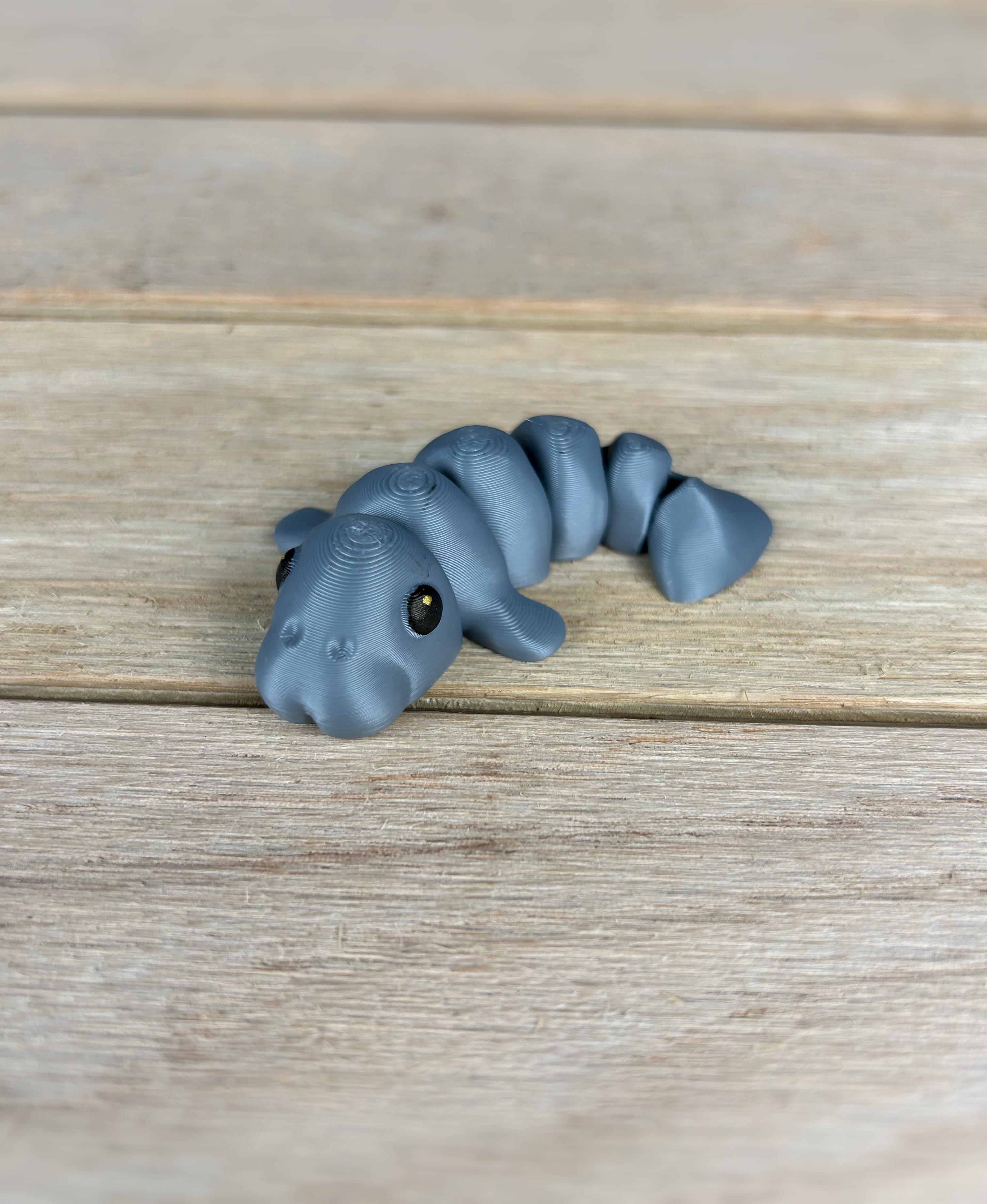 Manatee Solid Flippers Fidget 3d model