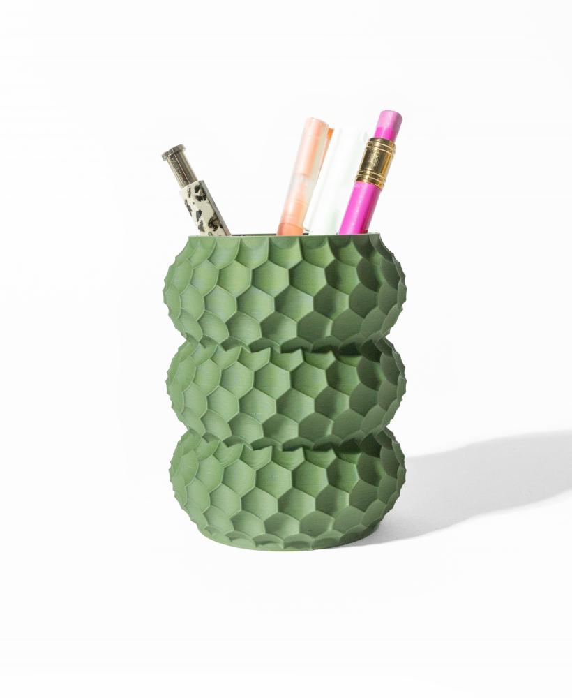 The Okos Pen Holder | Desk Organizer and Pencil Cup Holder | Modern Office and Home Decor 3d model