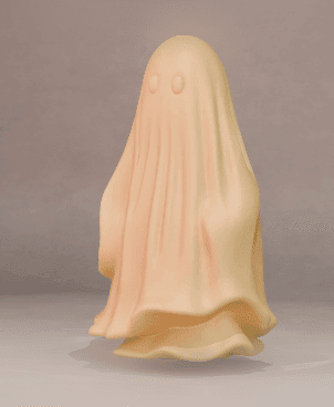 Ghost With Lantern 3d model