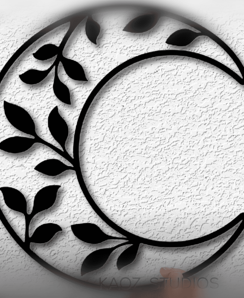 moon vines wall art space wall decor spiritual decoration 3d model