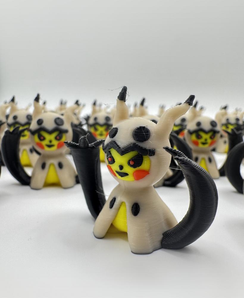 Pika-Mimikyu Pokemon (No support, 3mf included) 3d model