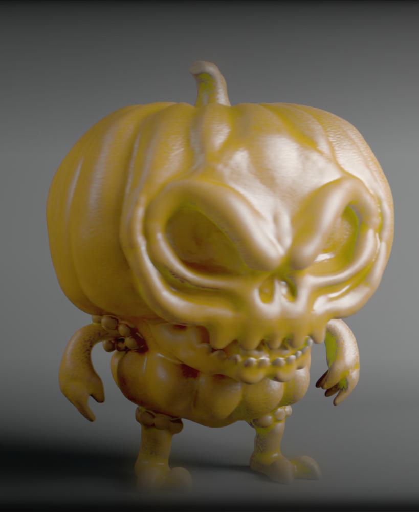 Halloween Pumpkin Toy 3d model