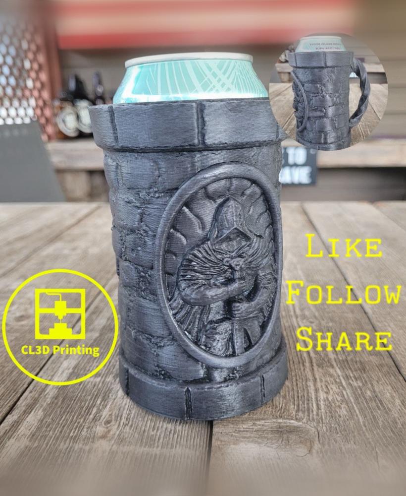 The Crusader Can Koozie with Wrought Iron Handle 3d model