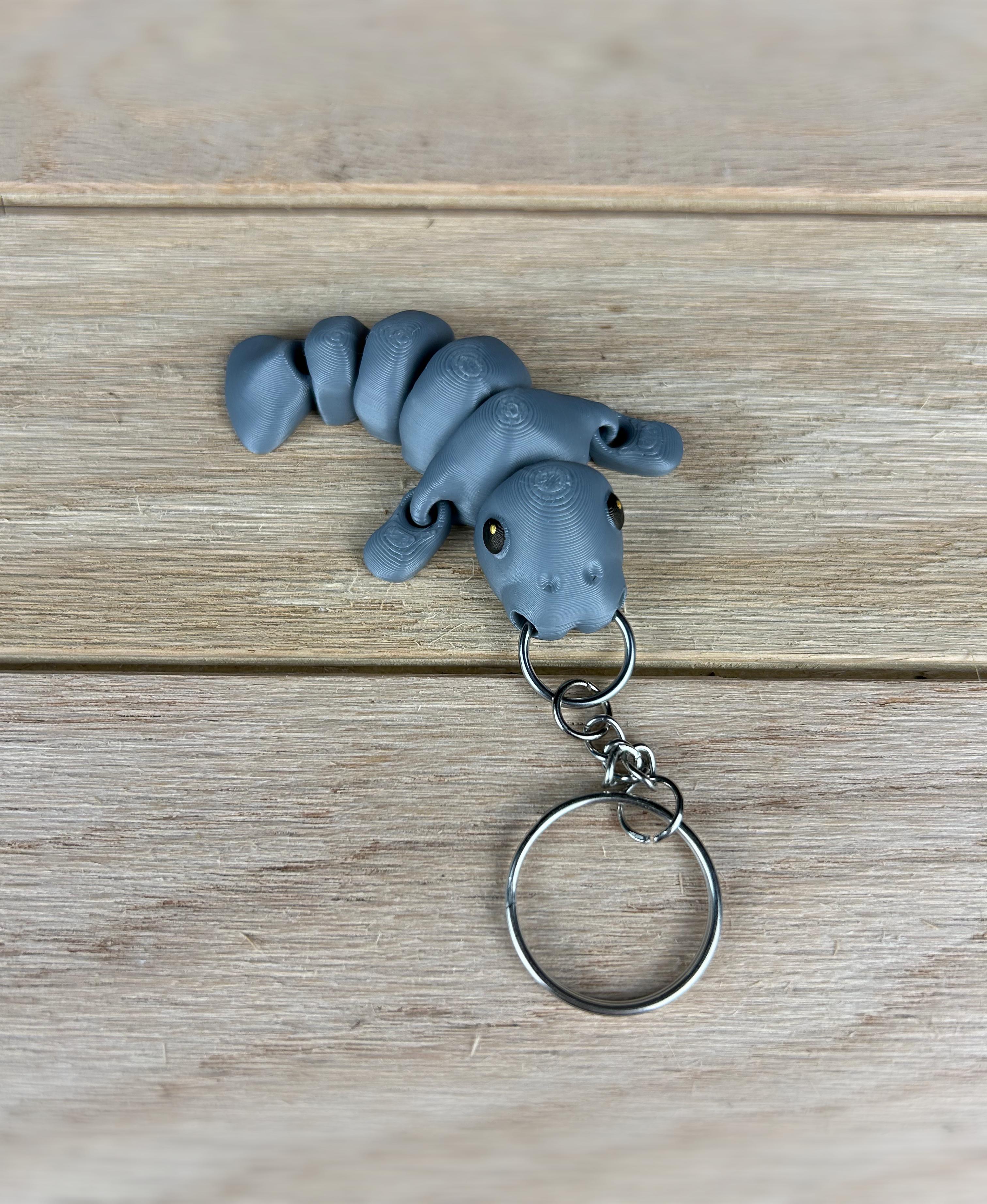 Manatee Fidget Keychain 3d model