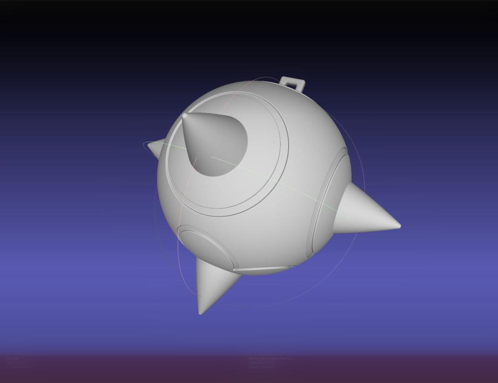 Re Zero Rem Weapon Ball And Handle 3d model