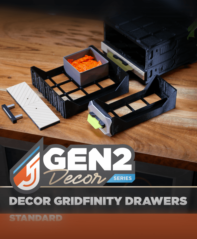 GEN2 Decor Gridfinity Drawers - Standard 3d model