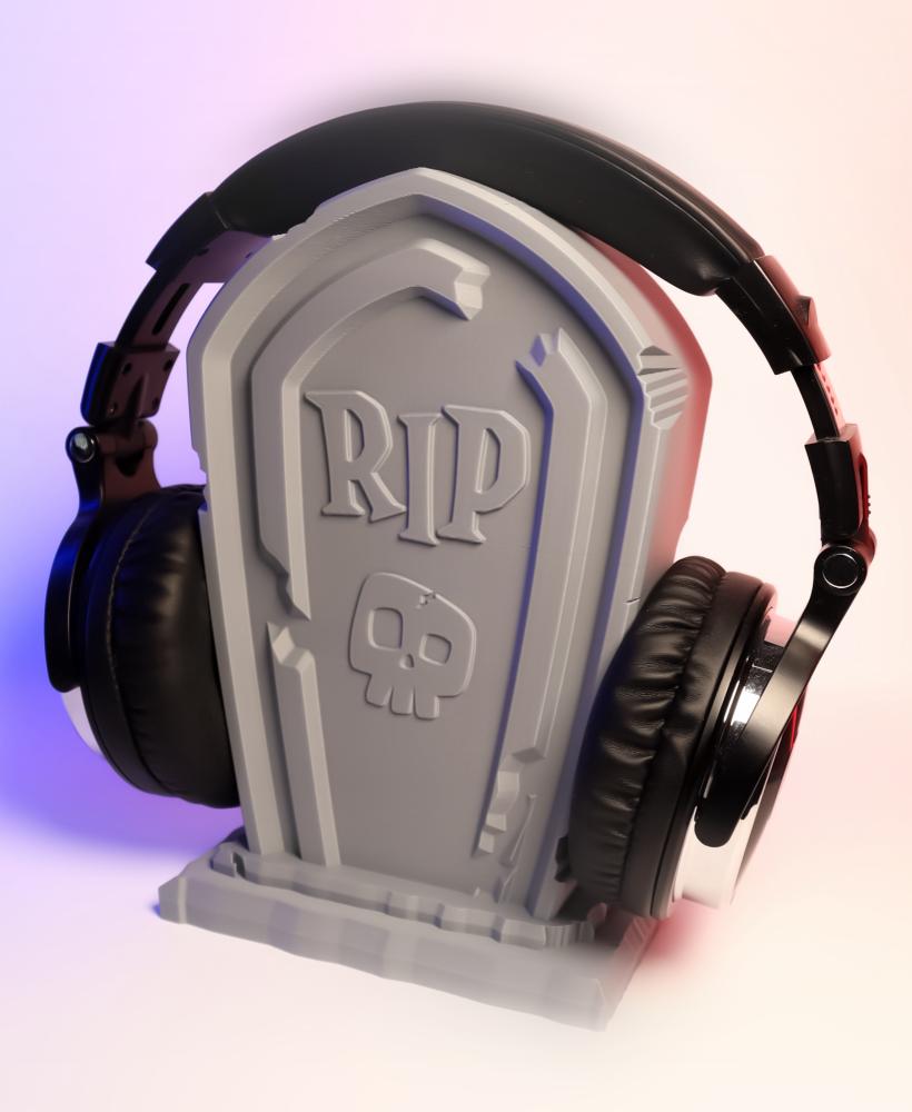 Tombstone Headphone Holder 3d model