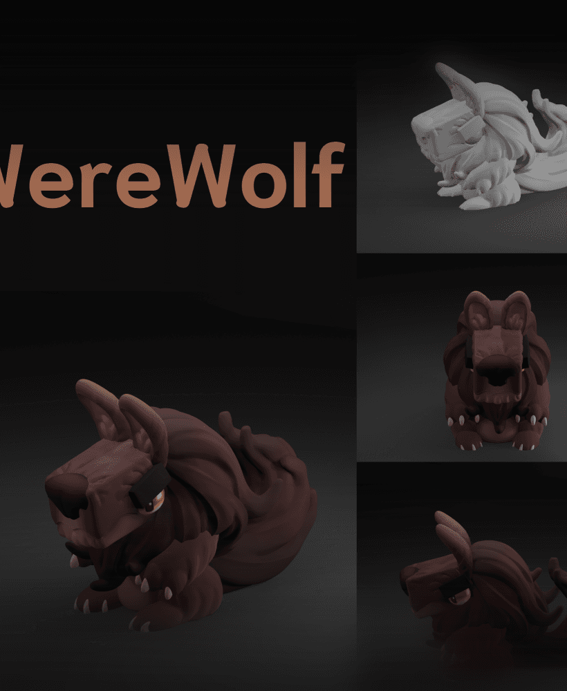 werewolf 3d model