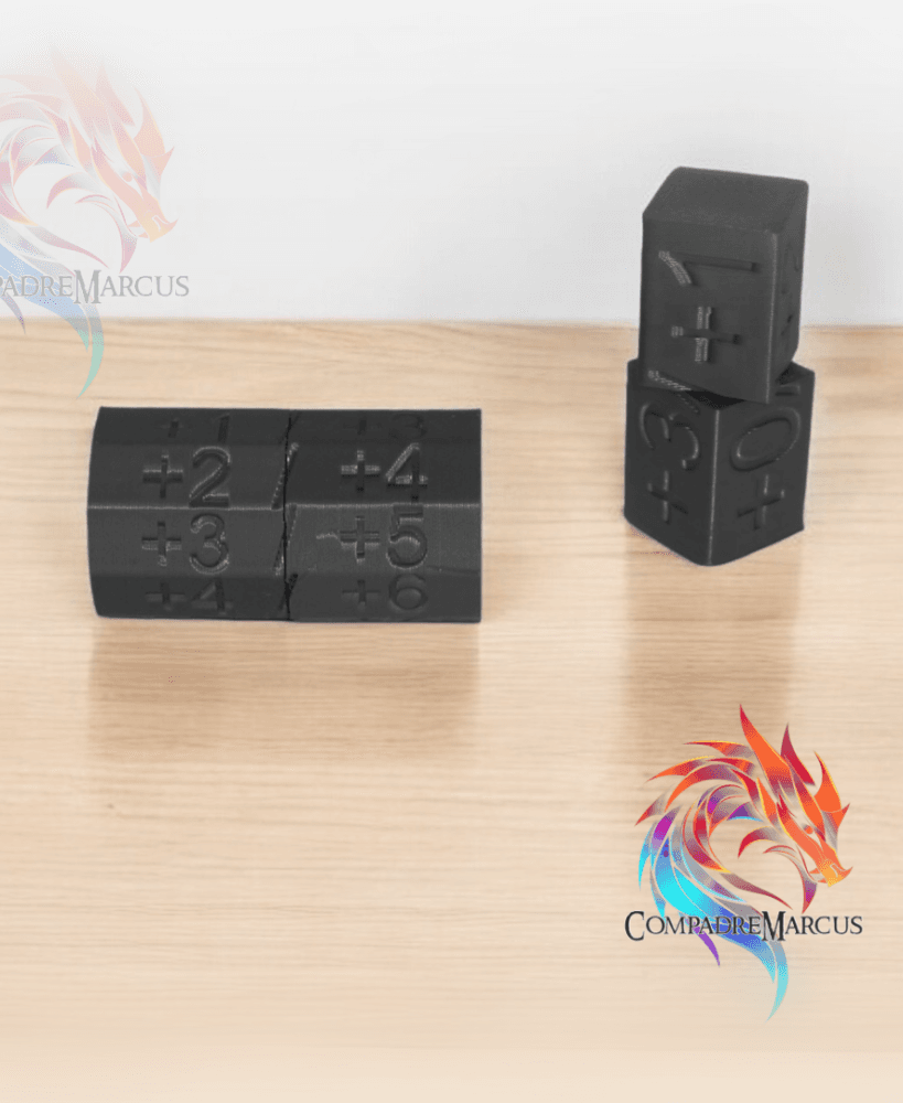 Set Counters  Attack/Defense MTG  / Set of 2 / No supports 3d model