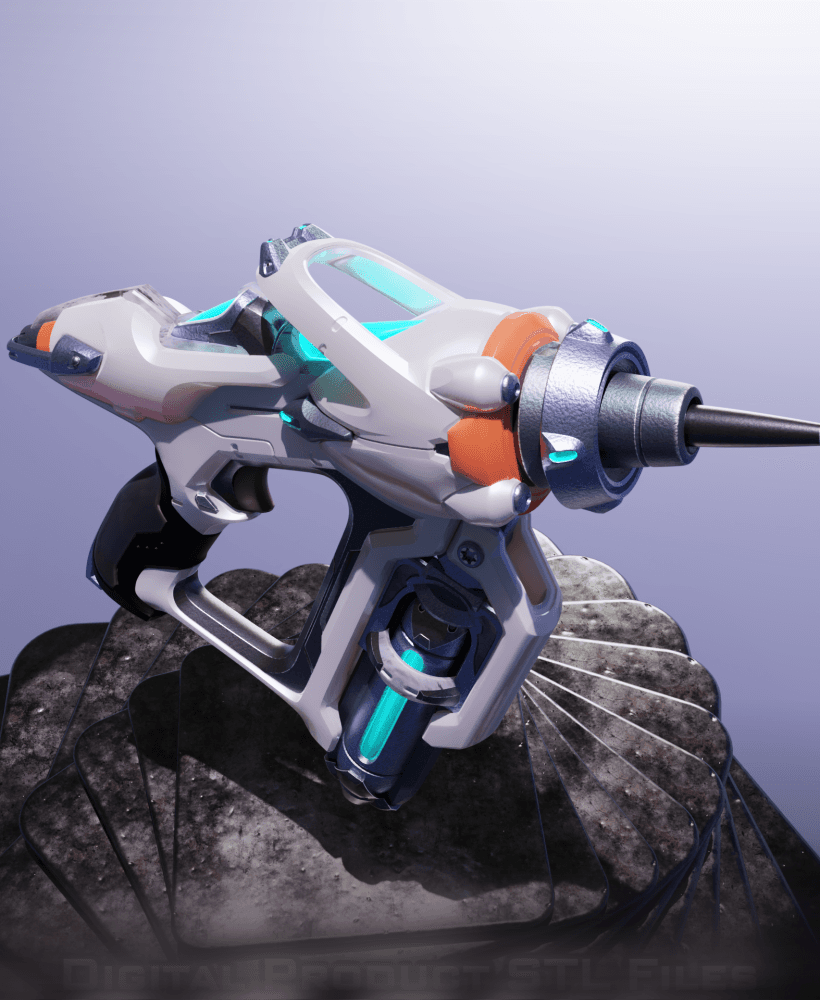 Si Fi Juno Blaster Overwatch 2 3d model