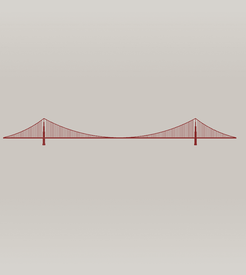 Golden Gate Bridge 3d model