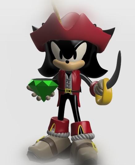 Captain Shadow Pirate 3d model