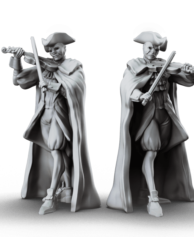 Violinist 3d model