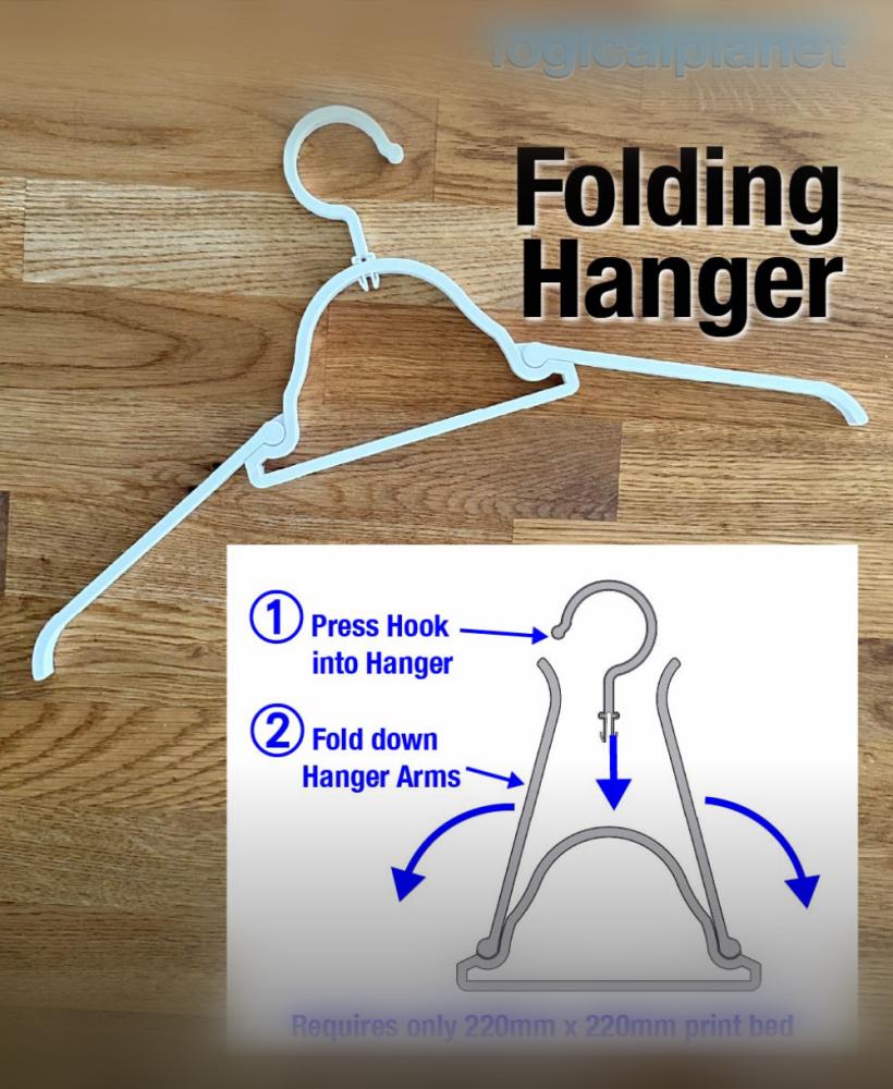 Folding Hanger 3d model