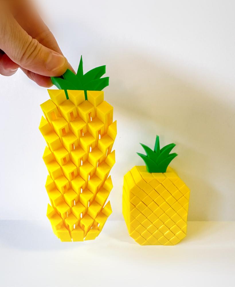 Pixel Pineapple Fidget 3d model