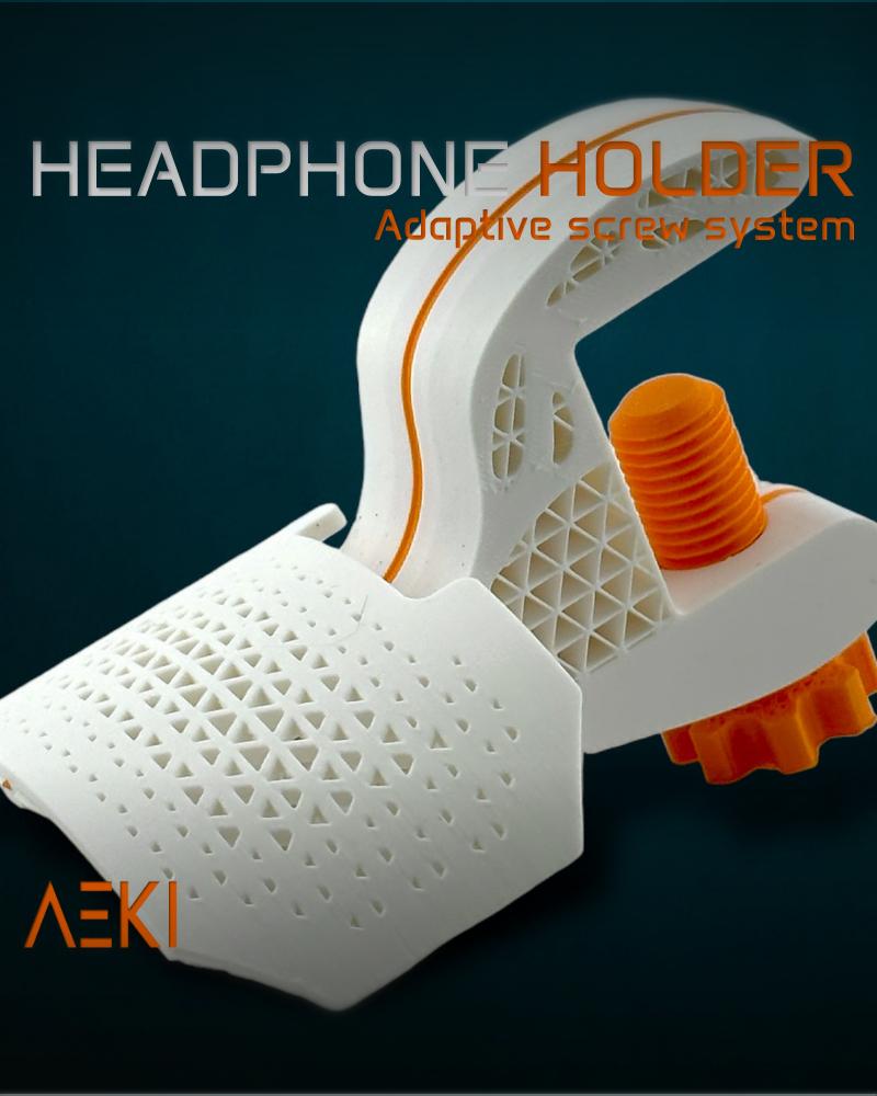 Headphone holder desk mount 3d model