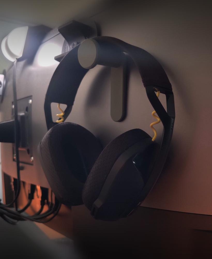 Hidden Headphone Holder 3d model