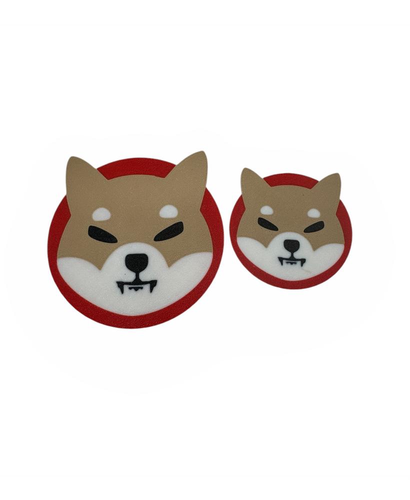 Shiba Inu Logo + Keychain.3mf 3d model