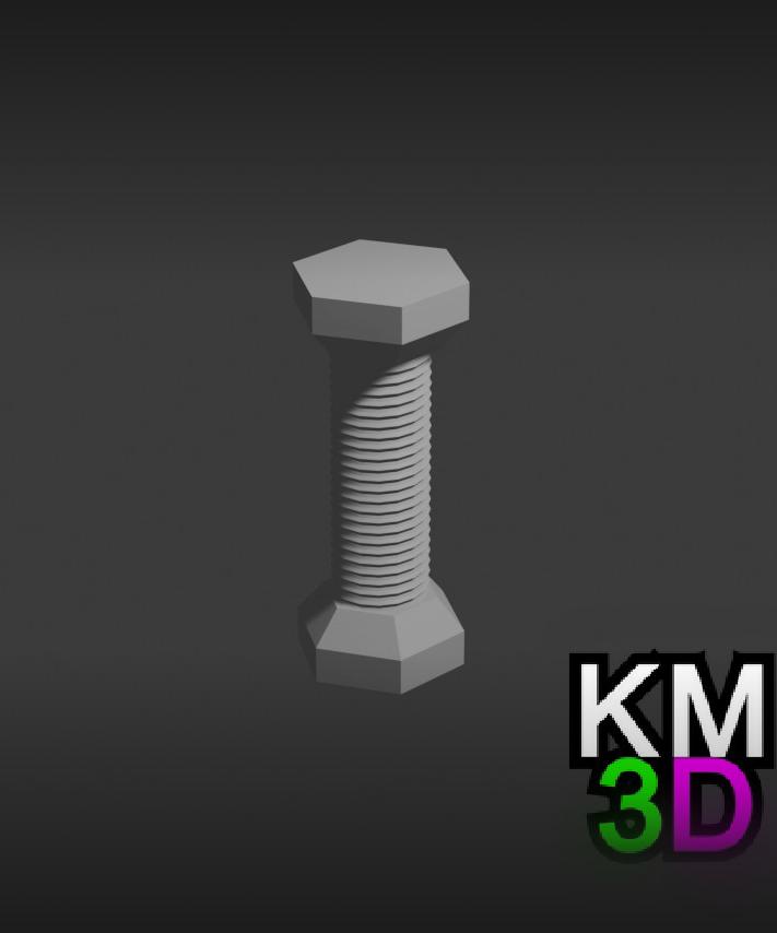 Cursed screw 3d model