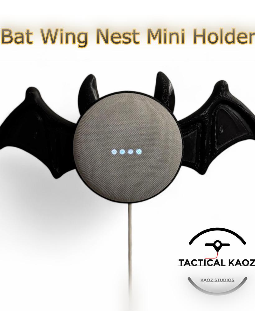 Bat Wing Google Nest Mini 2 Holder 3d model