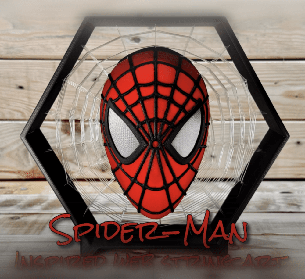 Spiderman INSPIRED Web String Art 3d model