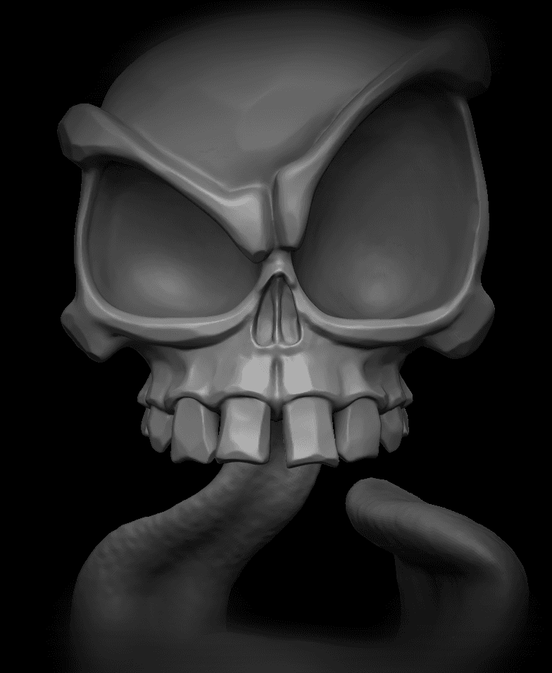 Licky Skull 3d model