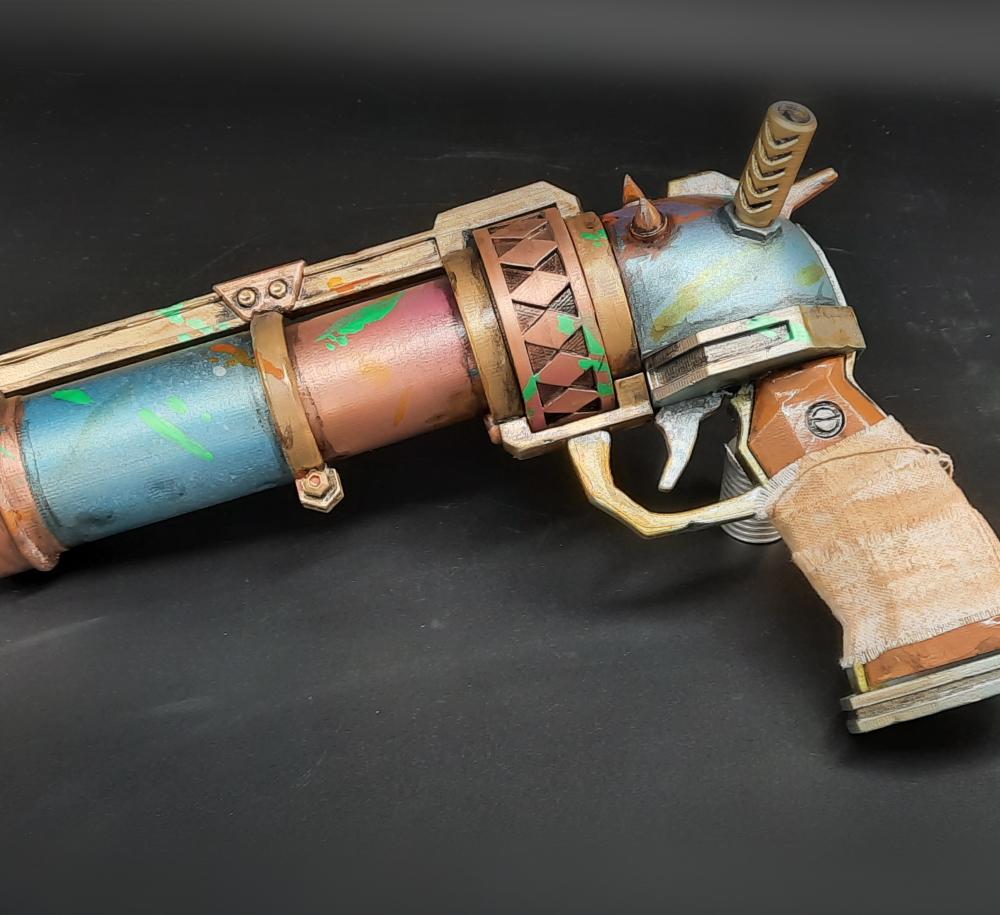 Arcane Jinx Pistol - Movable Zap Zap Blaster 3d model