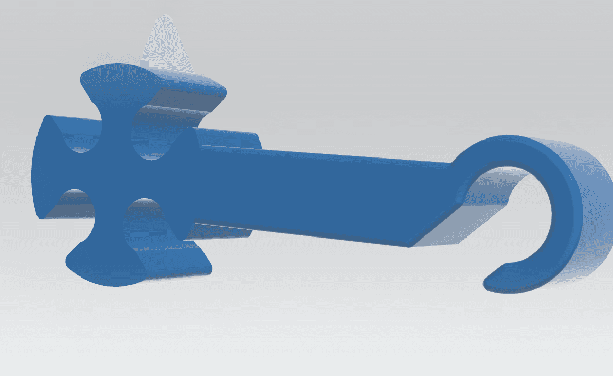 4 ptfe print head cable supprot clip.stl 3d model